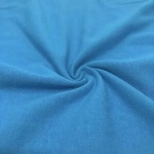 Blue Cotton Knitted Jersey Fabric